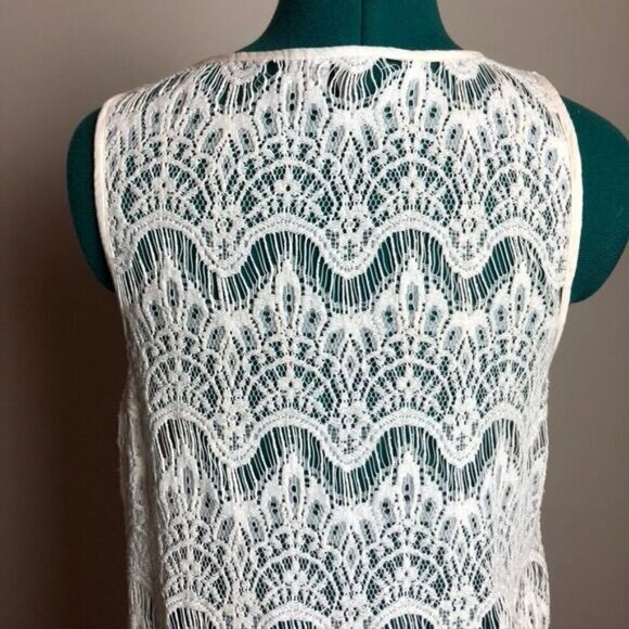 Ripcurl White‎ Crochet Swimsuit Coverup Dress - Size Medium - Picture 5 of 8